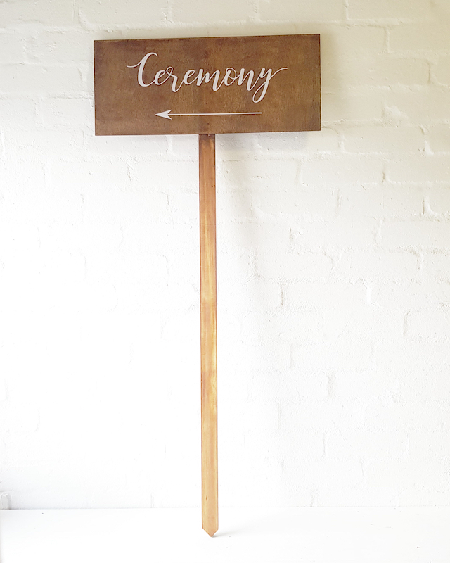 Ceremony directional Signage  - <p style='text-align: center;'>R 100</p>